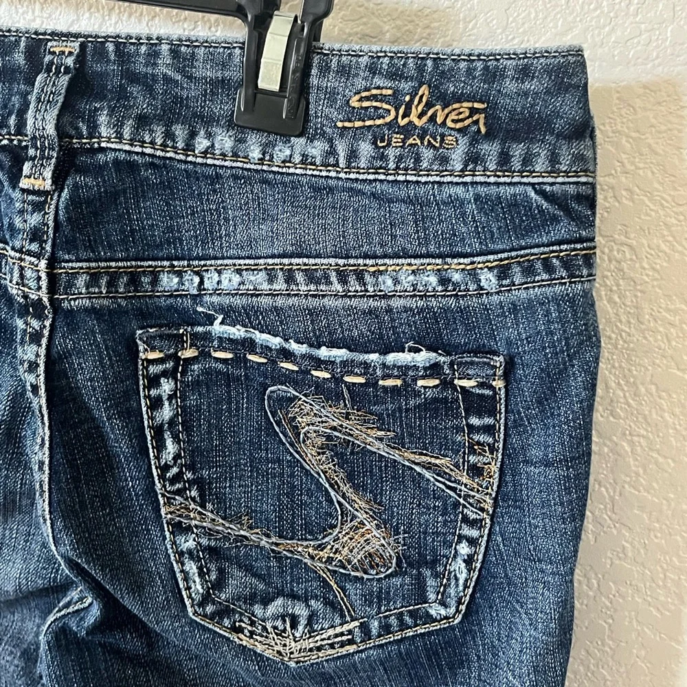 Silver Jeans Julia Women's Boot Cut Western Glove Works Denim Size W28 / L34 - Picture 5 of 10